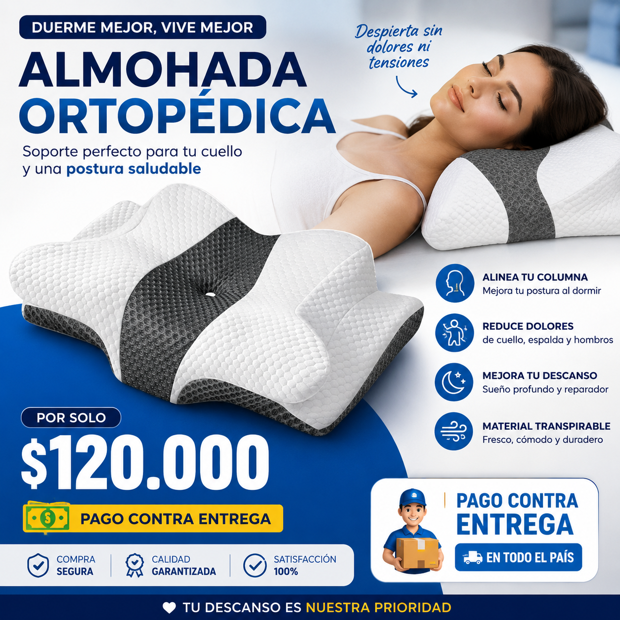 Almohada Ortopedica