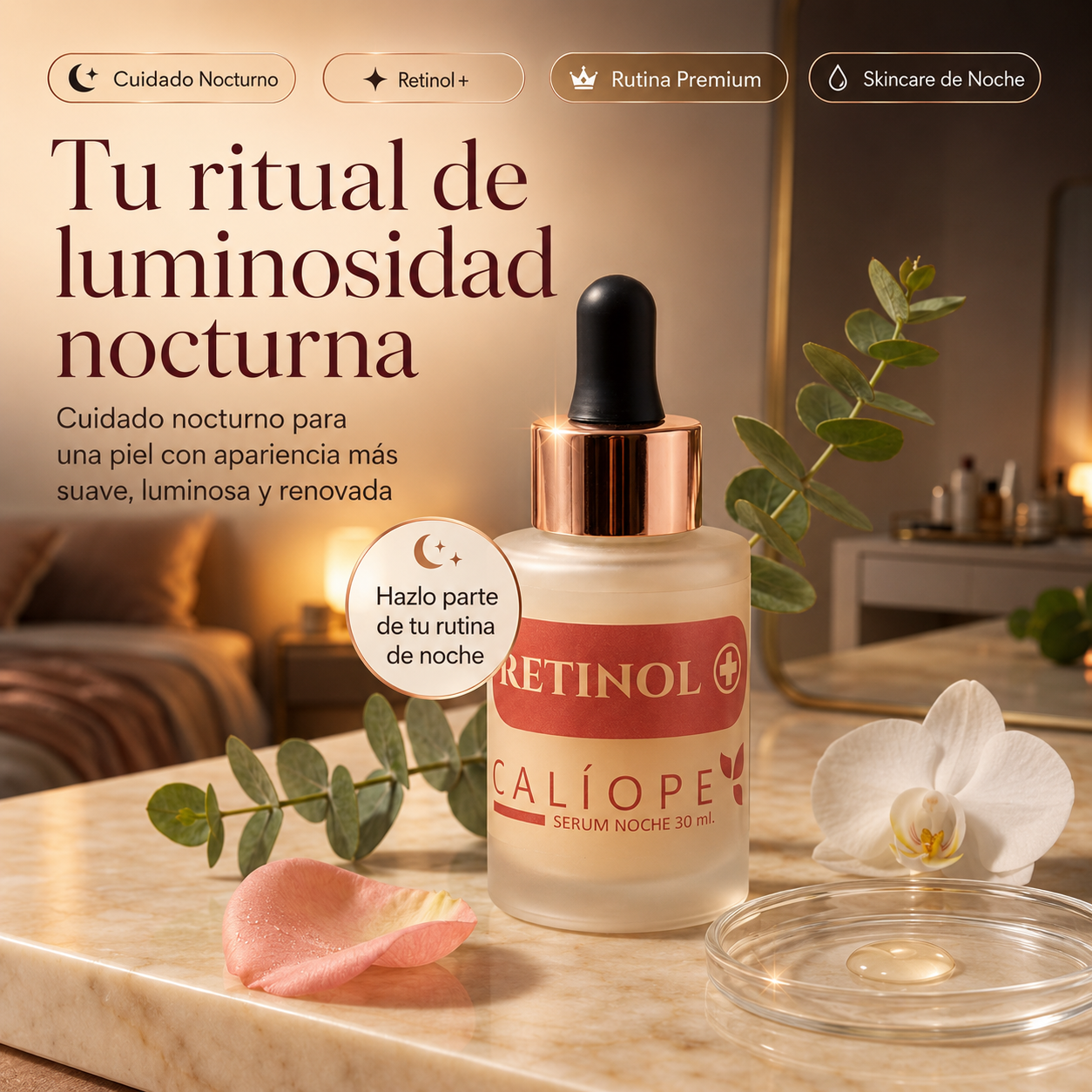 Calíope Retinol+ — Sérum Noche