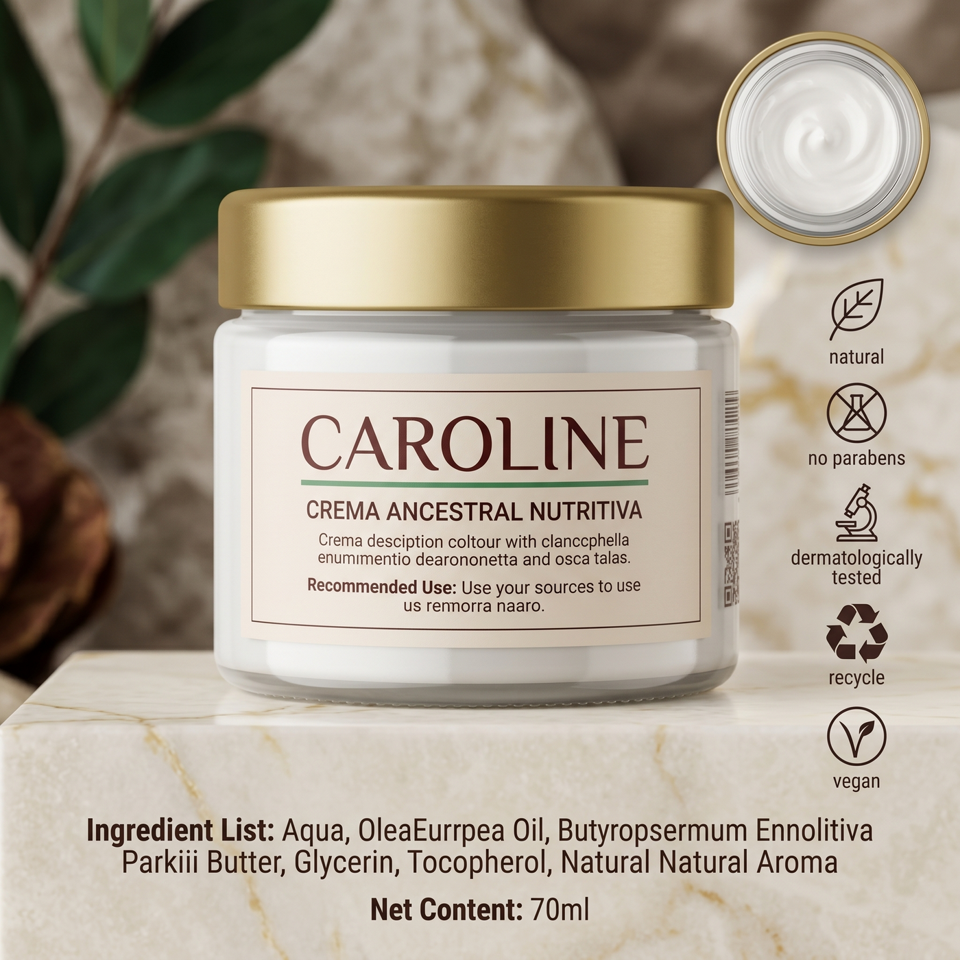 CAROLINE — Crema Ancestral Nutritiva