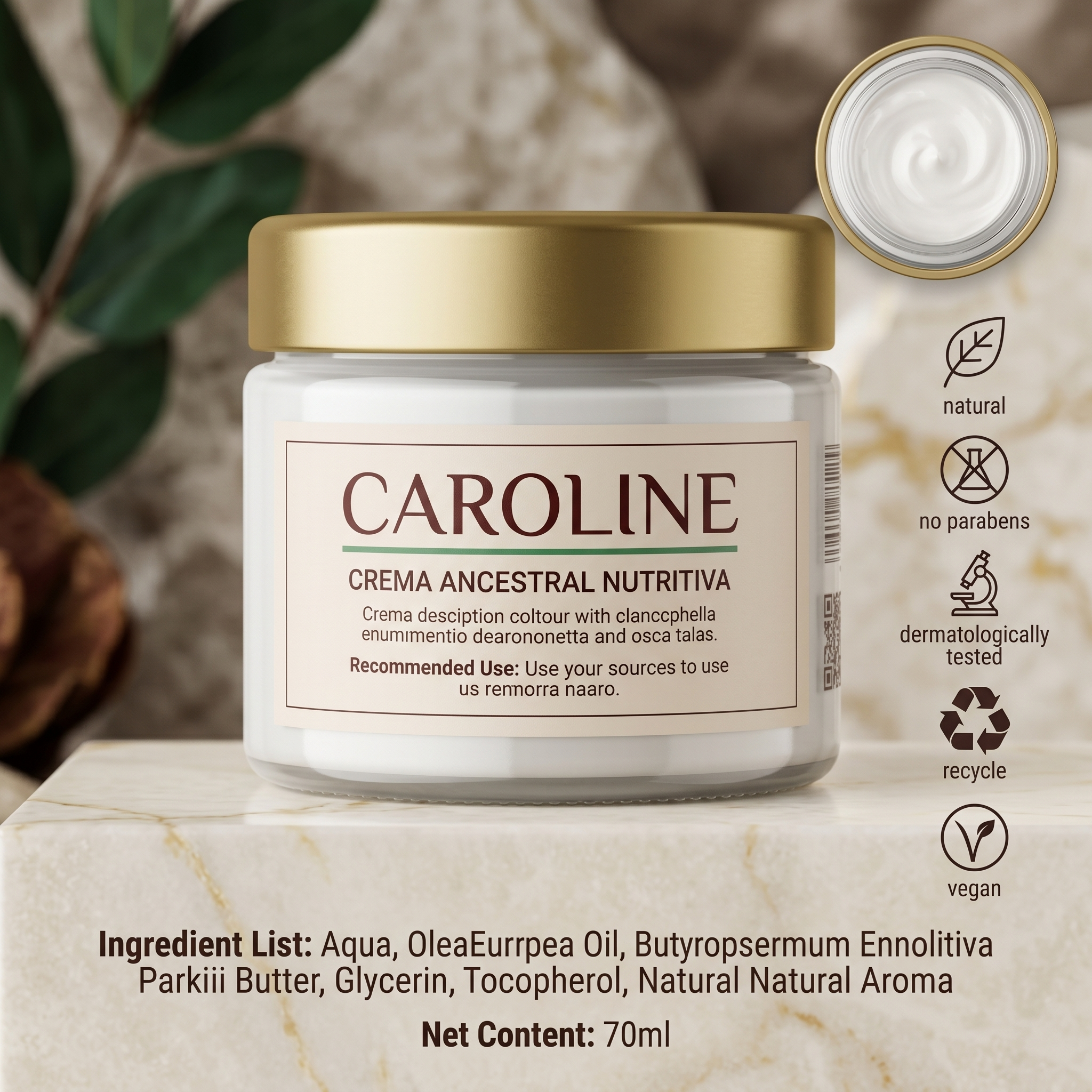 CAROLINE — Crema Ancestral Nutritiva